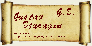 Gustav Đuragin vizit kartica